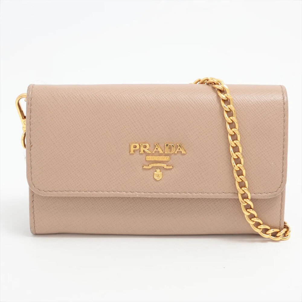 Prada Saffiano Leather Wallet/Coin Purse, Compact Wallet, Business Card Holde...